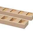 FORESTEA - Lot de 2 Profilés séparateurs sol et plafond droit 90° chêne naturel 1000 x 65 x 57 mm - vignette