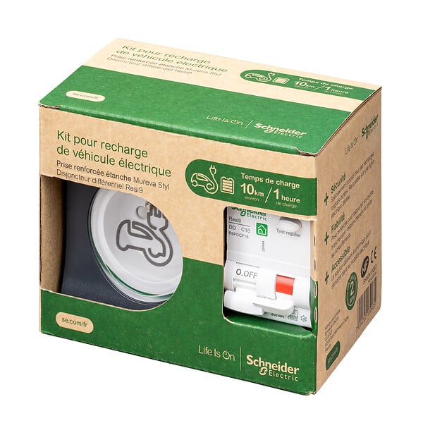 SCHNEIDER ELECTRIC - Kit Mureva Styl - Prise 2P+T renforcée VE IP55 IK - large
