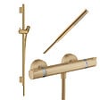 HANSGROHE - Pack mitigeur douche thermostatique Ecostat Comfort + Barre Unica S Puro + flexible + Pommeau Pulsify S bronze brossé - vignette