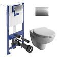 VILLEROY & BOCH - ViConnect Pro S Pack WC Bâti-support + WC sans bride Vitra Normus + Abattant softclose + Plaque (ViConnectNormusRimless-1) - vignette