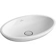 VILLEROY ET BOCH - Vasque ovale à poser 58,50X38 avec trop plein  Loop & Friends Blanc CeramicPlus - vignette