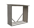 CHALET & JARDIN - Bûcher métal Bois vieilli 625 - Gris - L.182xH.160xP.75cm - vignette