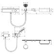 HANSGROHE - Pack mitigeur douche thermostatique encastré WallStoris noir mat avec accessoires - vignette
