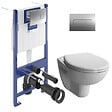 VILLEROY & BOCH - ViConnect Pro S Pack WC bâti Villeroy & Boch + WC suspendu Vitra + abattant SoftClose + plaque  (VICONNORMUS-2CH) - vignette
