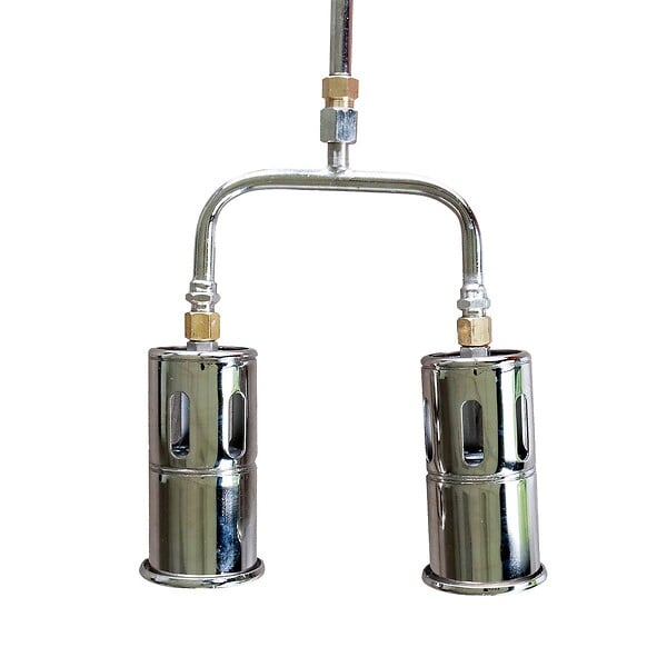 INTEC - Désherbeur thermique Pro 2 Bruleurs Ø 60 mm Turbo Tuyau 5m Détendeur gaz 4.0 bar Allume gaz Chariot INTEC - large