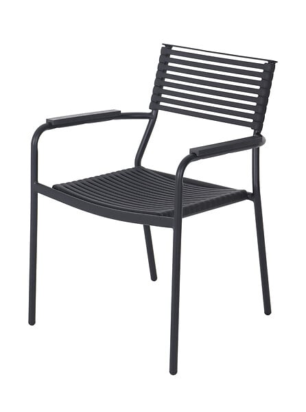 Fauteuil empillable en acier - large