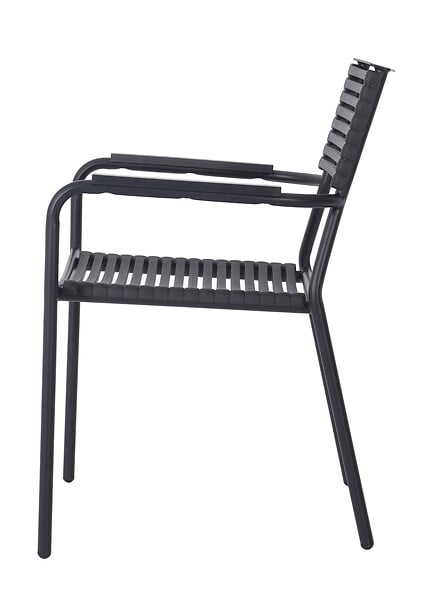 Fauteuil empillable en acier - large