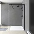 Paroi de douche noir 120 cm - vignette