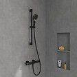 VILLEROY ET BOCH - Mitigeur douche thermostatique  Universal rond Noir mat - vignette