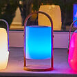 LUMISKY - Lampe enceinte bluetooth multicolore WOODY PLAY H37cm - vignette