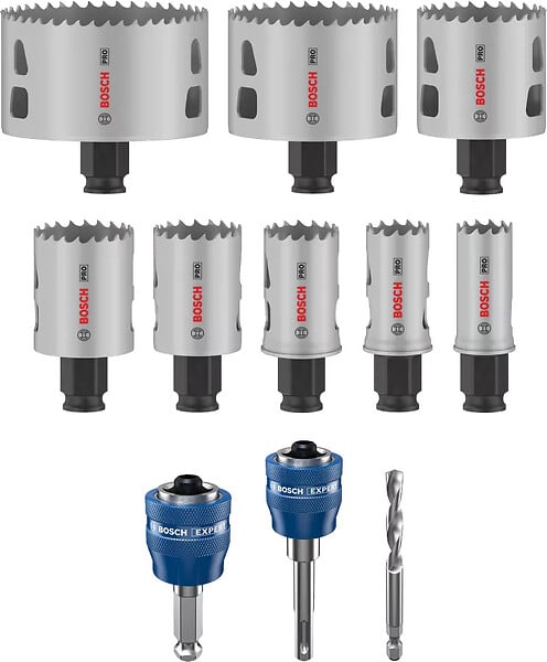 BOSCH - Coffret de scies trépans PRO Multi Material PC Plus 11 pièces BOSCH - 2608594432 - large