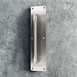 SECURY-T - Poignée de tirage sur plaque de propreté inox SS304 - 300X75X2 mm - vignette