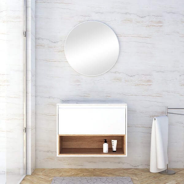 Ensemble de salle de bain Bianca - L.80cm - large
