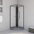 Cabine de douche d'angle Lana - H.225xL.85xP.85cm - vignette