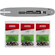 GT ELEC - Guide 10 pouces avec lot de 3 chaînes 40 maillons OREGON pour tronçonneuse GT ELEC - vignette