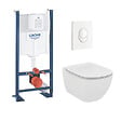 GROHE - Pack WC Rapid SL autoportant + cuvette Ideal Standard T354601 + plaque Skate Air blanche (ProjectTesi-3) - vignette