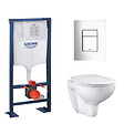 GROHE - pack WC Rapid SL autoportant  avec cuvette rimless Bau Ceramic (AutoportantBau1) - vignette