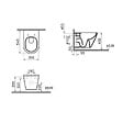 VITRA - Cuvette WC suspendu sans bride VitrA Integra blanc avec abattant frein de chute - vignette