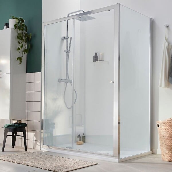 JACOB DELAFON - Paroi douche Serenity, 120 cm, porte coulissante réversible instal. Niche - large