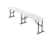 Banc de jardin pliable en PEHD - 6 pieds - vignette
