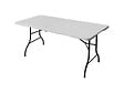 Table de jardin pliable demi-table – H.74xL.180xP.70cm - vignette