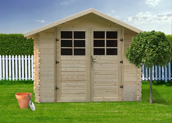 SOLID - Abri de jardin en bois épicéa  - L.339.9xP.298xH.218cm - large