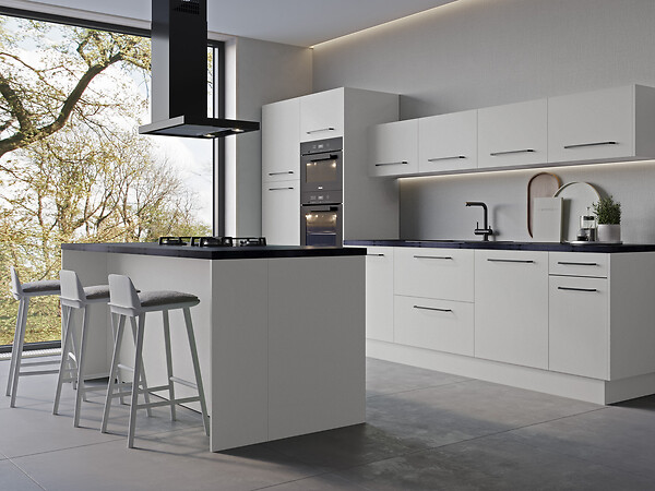 GRUPOALVIC - Façade de cuisine 1 porte Galet - l.15cm - large