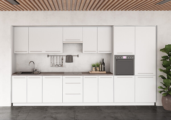GRUPOALVIC - Façade de meuble de cuisine 1 porte - Blanc mat - L.60cm - large