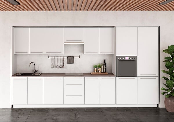 GRUPOALVIC - Façade PVC - Blanc mat - 1 tiroir 2 casseroliers - L.120cm - large