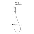 THERMADOR - MIZU Système de douche thermostatique chromé avec pomme de douche carrée 20x20 cm et pommeau carré - THERMADOR - MIZ31 - vignette