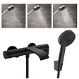 HANSGROHE - Hansgrohe Vivenis Pulsify Set Mitigeur bain/douche, bec cascade + Douchette 3 jets Relaxation avec support et flexible (75420670-Pulsify2) - vignette
