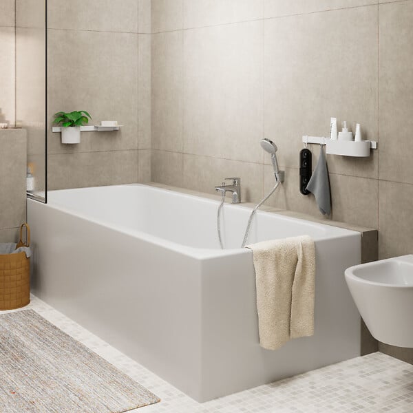 HANSGROHE - Hansgrohe Vernis Blend Mitigeur bain/ douche monotrou avec cartouche en céramique, Chrome (71444000) - large