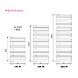 THERMADOR - Radiateur sèche-serviettes Eau Chaude WELA 496W - THERMADOR - WEL5501424 - vignette