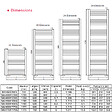 THERMADOR - Sèche-Serviettes MAHANA Galbé Mixte 514W + kit Elec 500W en acier blanc - THERMADOR - MAH5001238GM - vignette