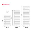 THERMADOR - Radiateur sèche-serviettes Eau Chaude WELA 647W - THERMADOR - WEL5501869 - vignette