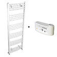 THERMADOR - Sèche-Serviettes MAHANA Galbé Mixte 858W + kit Elec 750W en acier blanc - THERMADOR - MAH6001775GM - vignette