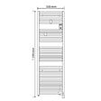 ATLANTIC - Sèche-serviettes Atlantic Doris - 750W - WI-FI - Blanc carat - vignette