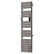 THERMOR - Radiateur sèche-serviettes électrique étroit Riviera 2 - Avec soufflerie - 750+1000W - Noir carbone - vignette