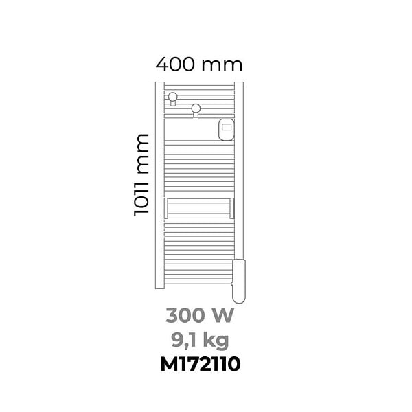INTUIS - Sèche serviette électrique compact EZYBAIN  Intuis - 300W - fluide - blanc - large