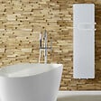 INTUIS - Radiateur connecté 700W + Soufferie 800W Verre massif Blanc lys CAMPAVER BAINS Nativ - INTUIS - K165115 - vignette