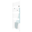 THERMOR - Sèche-serviettes étroit connecté Riva 5 - 500+1000W - Avec soufflerie - Blanc - vignette