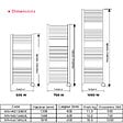 THERMADOR - Sèche-Serviettes MAHANA Electrique 750W en acier Blanc - THERMADOR - MAH5001566DE - vignette