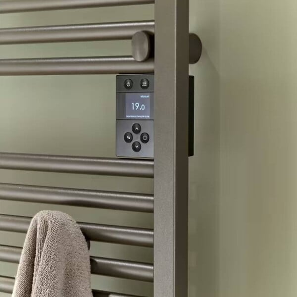 ATLANTIC - Sèche-serviettes étroit soufflant Atlantic Doris - 300 + 1000W - WI-FI - Anthracite - large