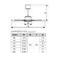 VORTICE - Ventilateur plafonnier d'intérieur à pâles modulaires blanc 90 cm - VORTICE - VPNECO090 - vignette