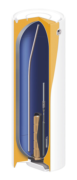 THERMOR - Chauffe-eau DURALIS CONNECT Vertical - 150 l - Vertical mural étroit - Hauteur : 1155 mm- réf : 271093 - THERMOR - large