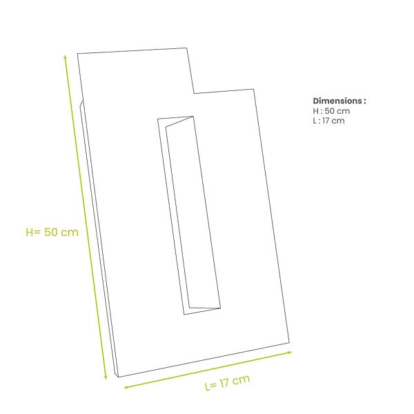 DECOCLIM - Lot de 2 joues latérales en alu pour extension hauteur blanc taille XL - DECOCLIM-23AXL9010-JLATP - large