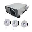 AXELAIR - Kit Hygro B VMC simple flux hygroréglable extra-plate + 3 bouches à piles - AXELAIR - KHBPPST5160 - vignette