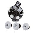 AXELAIR - Kit Hygro B VMC simple flux hygroréglable PENTA ES + 3 bouches électriques - AXELAIR - KHBEST5160 - vignette