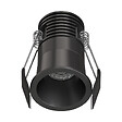 SOLUM - LYRA Mini Spot encastré noir 5W. CCT 2700-3000-4000K. 250-300Lm. dimmable. basse luminance - SOLUM - S0220490D - vignette