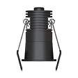 SOLUM - LYRA Mini Spot encastré noir 5W. CCT 2700-3000-4000K. 250-300Lm. dimmable. basse luminance - SOLUM - S0220490D - vignette